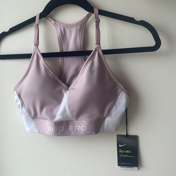 Nike Pro Pink Indy Bra - Picture 3 of 3